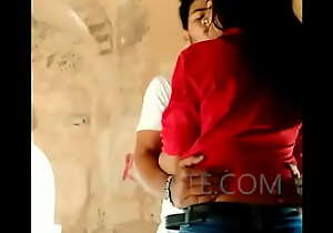 New Indian Couple Kissing In Fort