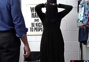 Busty teen thief Delilah Show one's age near hijab punish fucked hard by a dormitory LP officer