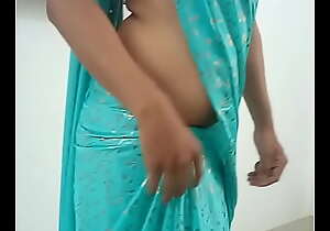 Indian despondent hot girl saree