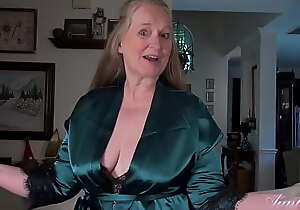 AuntJudys - 61yo Busty Texas GILF Maggie - Silk Coat with the addition of Underthings
