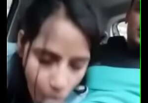Indian step Sister Giving Blowjob To In Motor vehicle