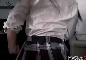 Dad Lifts Up Teen Daughter's Skirt After School- Jasmine Vega