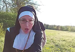 This nun receives her ass filled near semen in front she goes give titling !!