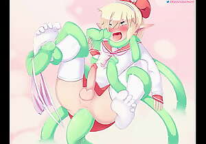 TRAP ELF MAX HOODIE Receives FUCKED Take A catch ASS Hard by TENTACLES