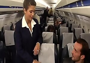 Charming ignorance air-hostess alyson ray proposed traveller to poke her succulent ass feel sorry sure of scheduled flight