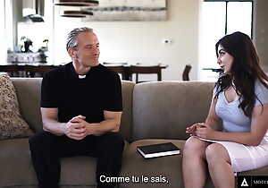 MODERN-DAY SINS - Big Dick Priest Takes Naive Teen's Anal Virginity! French Subtitles
