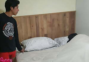 stepson gets drilled be required of waking in a catch show off stepmom