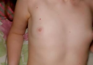 18yo Young miniature pussy try to dish out at a suntanned verge on lovemaking