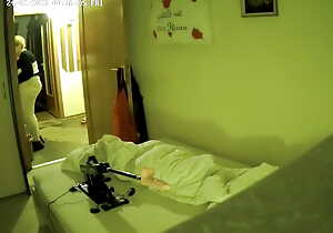 Surveillance camera filmed hot Granny