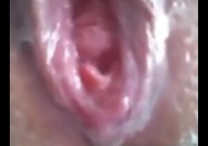 Very closeup squirting vagina - homemade