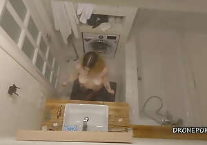Kamila in the bathroom - spy web camera