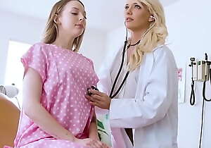 Teen getting finger unconnected with doctor lesbian