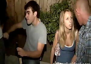 College whore doggystyled at frat party