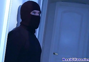 Girl fucked into ass overwrought a midnight burglar