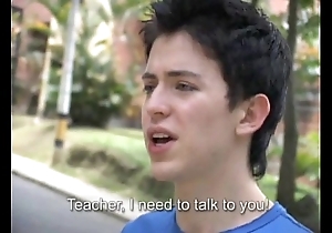 Sexy teacher copulates a freshman
